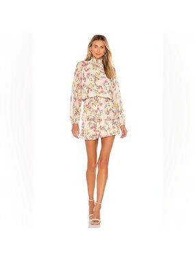 Yumi Kim Cream Floral Mini Dress